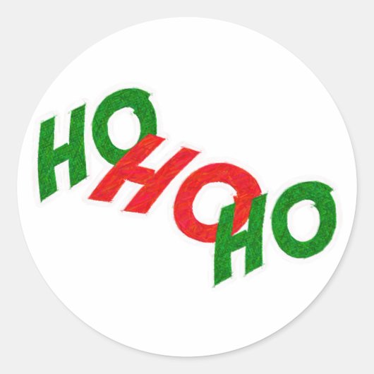 Ho Ho Ho autocollant (Devant)