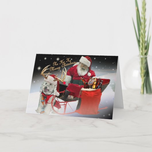 HO HO HO ayez d'un Joyeux les cartes Noël (Devant)