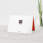 Ho! Ho! Ho! Bas Chaussettes Carte de Noël (Dos)