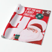 Ho ho ho cadeaupapier (Uitgerold)