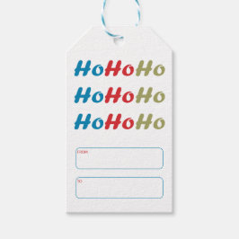 Ho Ho Ho Calligraphy Christmas Gift Tags Cadeaulabel