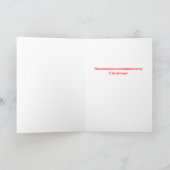 Ho Ho Ho carte de Noël (Intérieur)