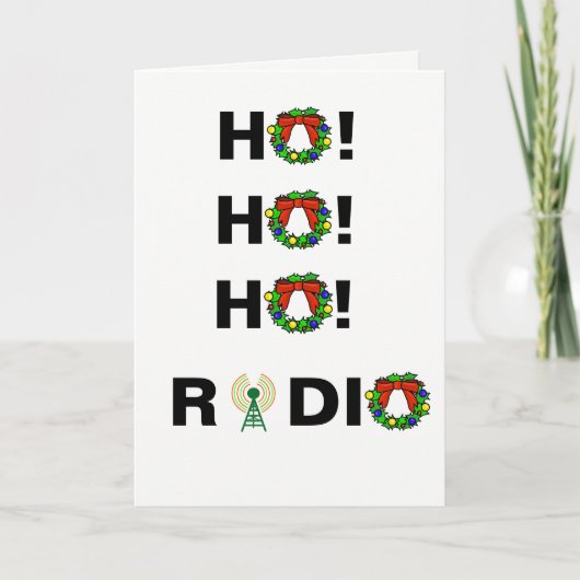 Ho ! Ho ! Ho ! Carte de Noël Ham Radio (Devant)