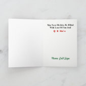 Ho ! Ho ! Ho ! Carte de Noël Ham Radio (Intérieur)