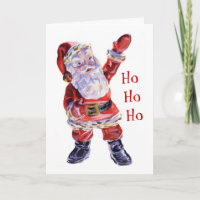 Ho Ho Ho carte de Père Noël
