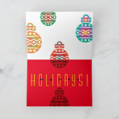 HO! HO! HO! Carte de vœux pliée (Intérieur)
