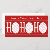 Ho Ho Ho Carte photo (Devant / Derrière)