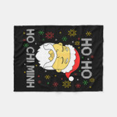 Ho Ho Ho Chi Minh Asian Vietnamese Santa Claus Chr Fleece Deken (Voorkant (Horizontaal))
