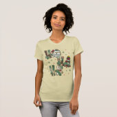 Ho Ho Ho Christmas Festive Patchwork T-shirt (Voorkant volledig)