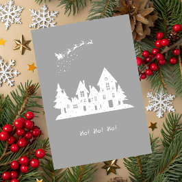 Ho-Ho-Ho Christmas Holiday Card Kaart