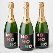 Ho Ho Ho Christmas Sparkling Vin Étiquette (Bouteilles)