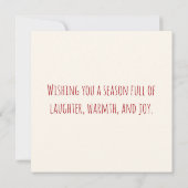 Ho Ho Ho Christmas Wreath Typography Design (Achterkant)