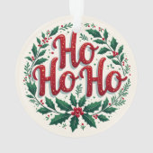 Ho Ho Ho Christmas Wreath Typography Design (dos)