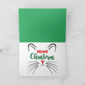 Ho Ho Ho Drie Katten Vrolijk Kerst Wenskaart Kaart (Binnen)