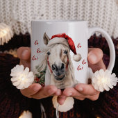 Ho Ho Ho ! Drôle Cheval Père Noël Mug