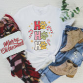Ho Ho Ho Empreinte de patte T-shirt de Noël