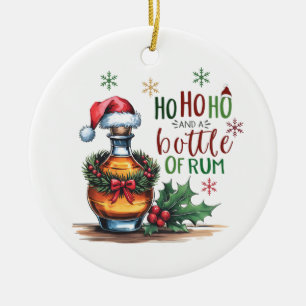 Ho Ho Ho En Een Fles Rum Ornament