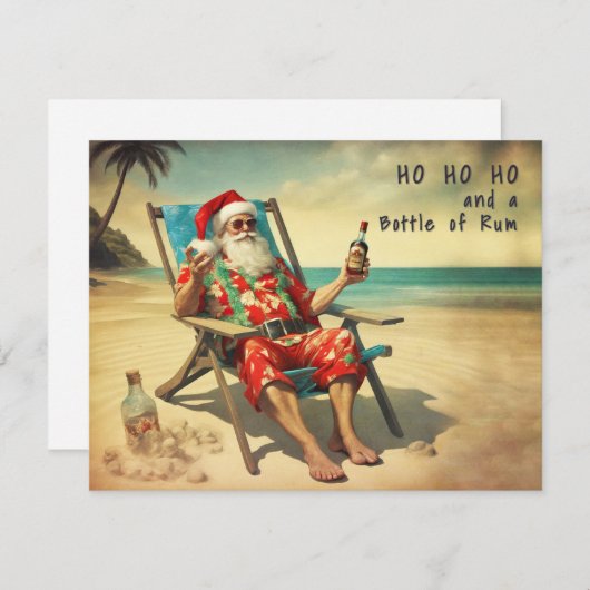 Ho, Ho, Ho en Rum - Kaart (Voorkant / Achterkant)