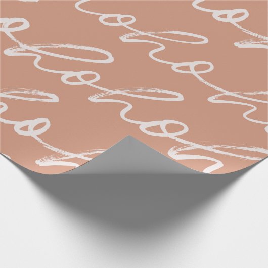 "Ho Ho Ho" feestelijk script patroon Cadeaupapier (Hoek)