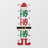 Ho Ho Ho Feestelijke Kerstvakantie Raamsticker (Vel)