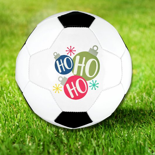 Ho Ho Ho Festive Kerstmis Modern Holiday Voetbal