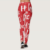 Ho-Ho-Ho Fun Noël Design Leggings (Dos)