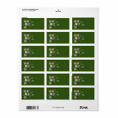 Ho Ho Ho Groot Deen Vrolijk Kerstfeest Etiket (Full Sheet)