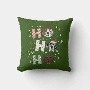 Ho Ho Ho Groot Deen Vrolijk Kerstfeest Kussen