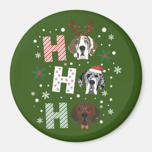 Ho Ho Ho Groot Deen Vrolijk Kerstfeest Magneet