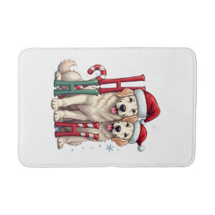 Ho Ho Ho Grote Pyreneeën Hond Liefhebber Kerstmis Badmat