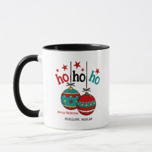 Ho Ho Ho Hanging Noël Ornements Festive Mug