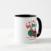 Ho Ho Ho Hanging Noël Ornements Festive Mug (Devant droit)