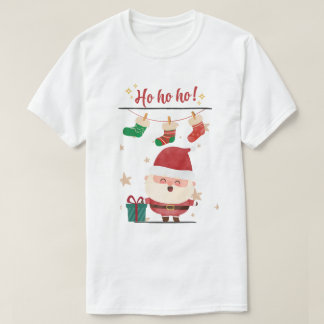 Ho Ho Ho Happy Santa Holiday T-shirt