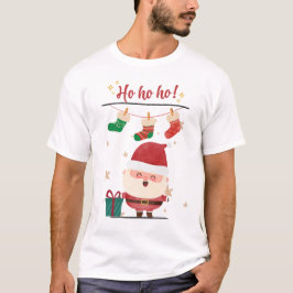 Ho Ho Ho Happy Santa Holiday T-shirt