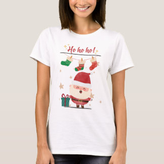 Ho Ho Ho Happy Santa Holiday T-shirt