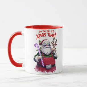 Ho Ho Ho. Het is kersttijd schattig design Mok