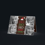 HO HO HO HO HO Carte photo de Noël/Fêtes<br><div class="desc">Célébrez la saison des Fêtes avec ce fabuleux carte photo de vacances Ho Ho Ho de Berry Berry Sweet.</div>