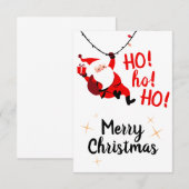 Ho ho ho ho ho ho ! Carte blanche de Merry Christm (Devant / Derrière)