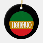 Ho Ho Ho Ho - Kerstversiering Keramisch Ornament (Voorkant)