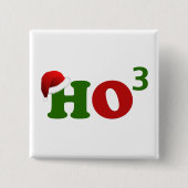 Ho Ho Ho Ho Vierkante Button 5,1 Cm (Voorkant)
