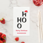 Ho Ho Ho Ho: Vrolijk kerstfeest Servet (Insitu)