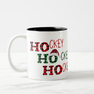 Ho Ho Ho - Hockey Hockey Hockey Tweekleurige Koffiemok