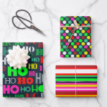 HO HO HO HOLIDAY CHRISTMAS WRAPPING PAPIER SHEETS<br><div class="desc">Terminez avec ces amusants jeux de coordination des tirages et motifs de vacances. Joyeuses fêtes !</div>