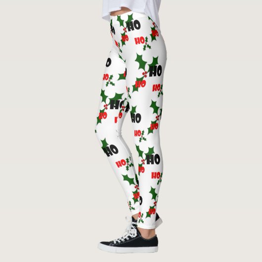 Ho Ho Ho Holly & Berries Leggings (Links)