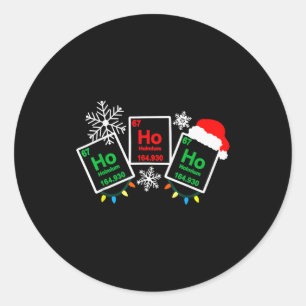 Ho Ho Ho Holmium Chemie Element 67 Periodiek Syste Ronde Sticker