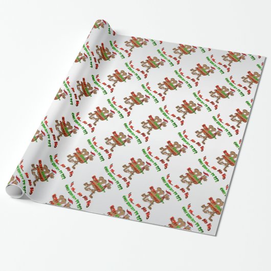 Ho Ho Ho Hump Day kerstkamelenpakpapier Cadeaupapier (Uitgerold)