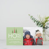 Ho Ho Ho Joyeux Carte photo de Noël (Debout devant)