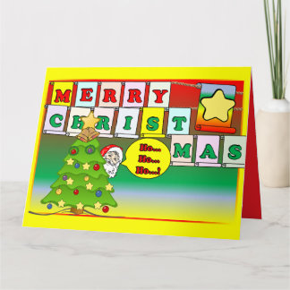 HO HO HO Joyeux Noël & Carte de Santa