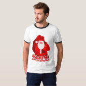 Ho Ho Ho Joyeux Noël Père Noël, t-shirt rouge homm (Devant entier)