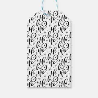 Ho Ho Ho kalligrafie kersttekst Cadeaulabel
